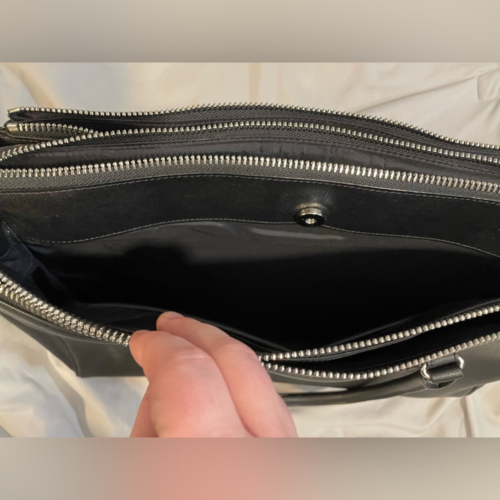 Rudsak Black Leather Satchel Purse With Handles and Shoulder Strap *read - Picture 5 of 11